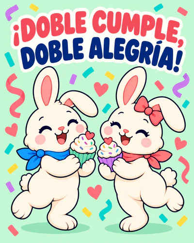 ¡DOBLE CUMPLE, DOBLE ALEGRÍA!