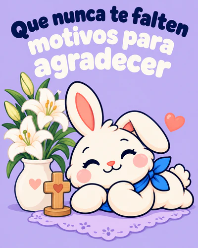 Que nunca te falten motivos para agradecer