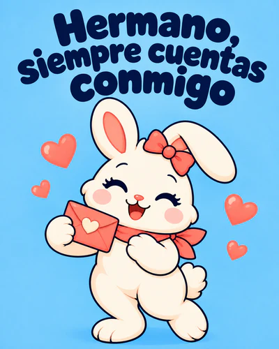 Hermano, siempre cuentas conmigo