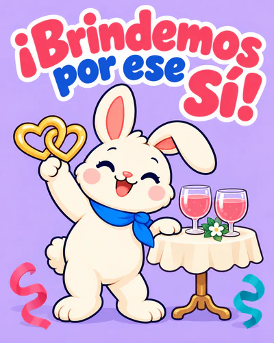 ¡Brindemos por ese sí!