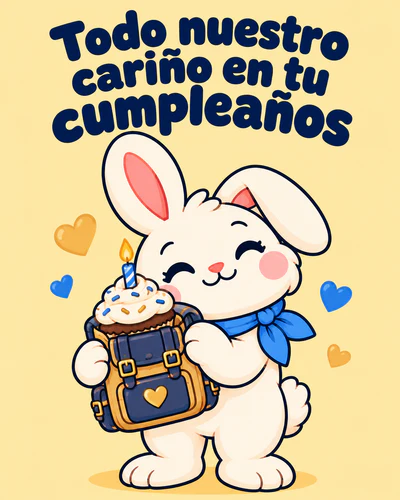 Todo nuestro cariño en tu cumpleaños