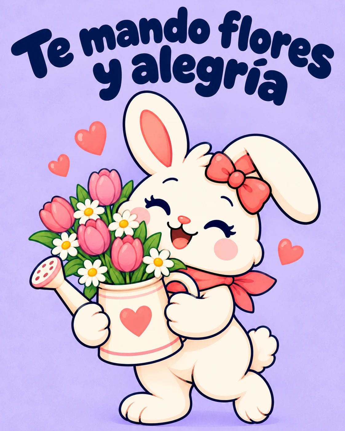 Te mando flores y alegría
