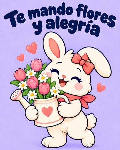 Te mando flores y alegría