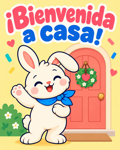 ¡Bienvenida a casa!
