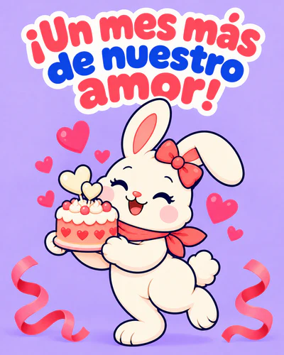 ¡Un mes más de nuestro amor!