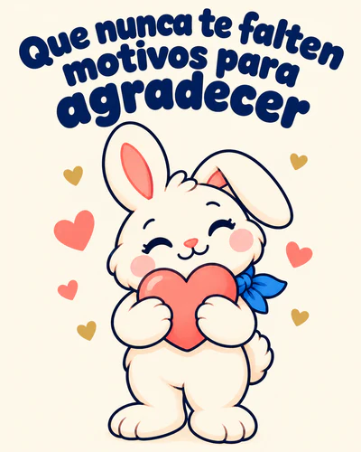 Que nunca te falten motivos para agradecer