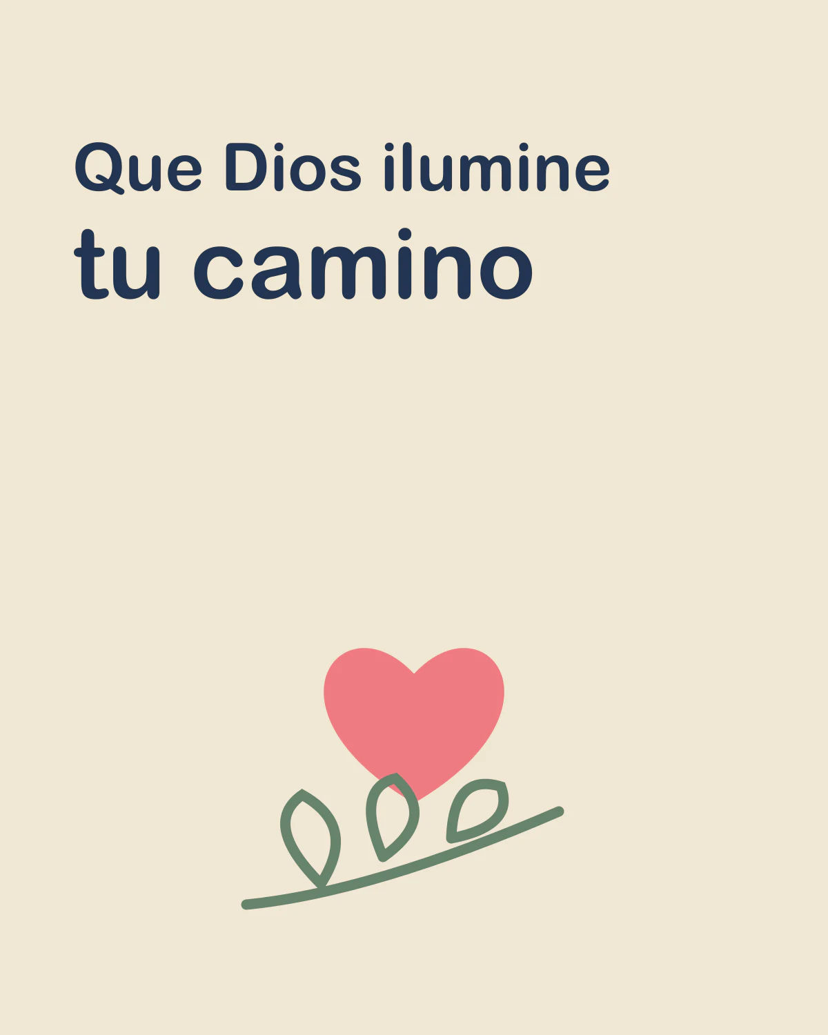 Que Dios ilumine tu camino