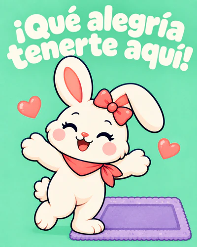 ¡Qué alegría tenerte aquí!