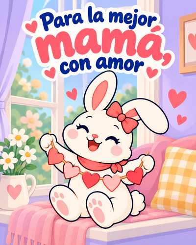 Para la mejor mamá, con amor