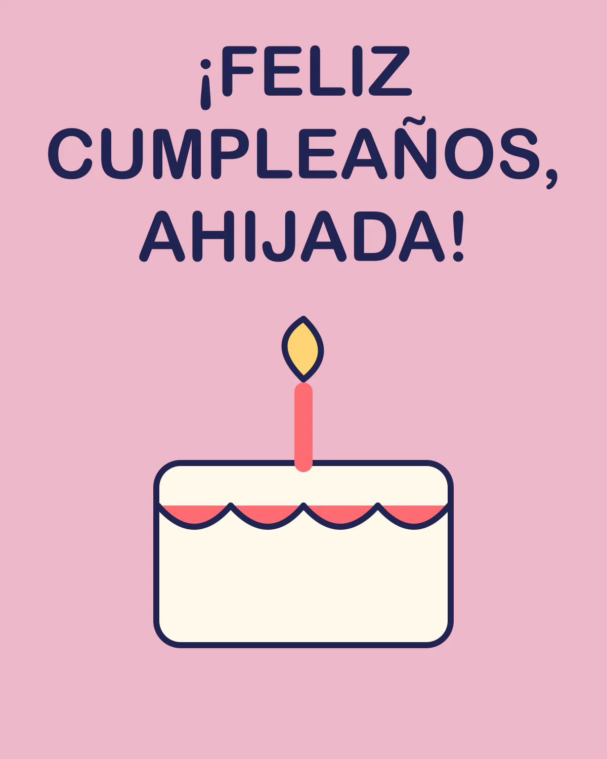 ¡Feliz cumpleaños, ahijada!
