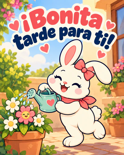 ¡Bonita tarde para ti!