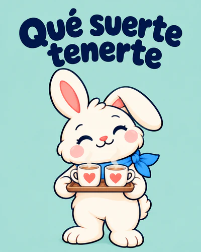 Qué suerte tenerte