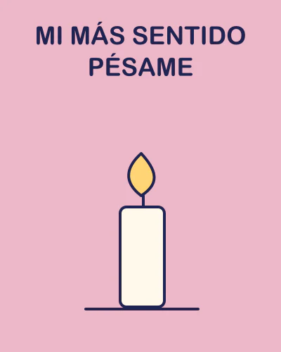 Mi más sentido pésame