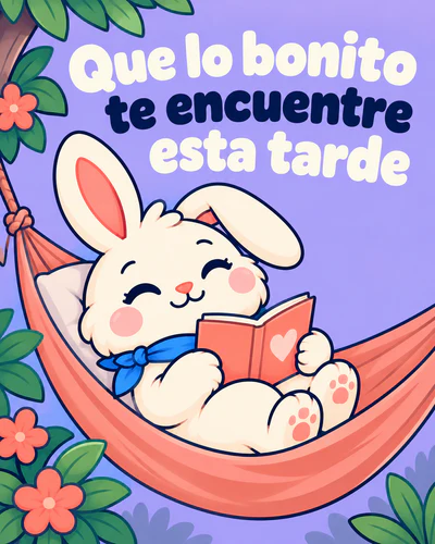 Que lo bonito te encuentre esta tarde