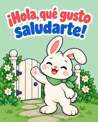 ¡Hola, qué gusto saludarte!
