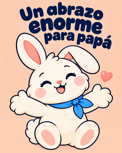Un abrazo enorme para papá