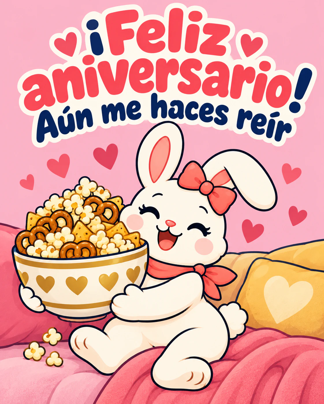¡Feliz aniversario! Aún me haces reír