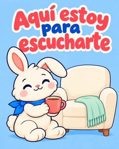 Aquí estoy para escucharte