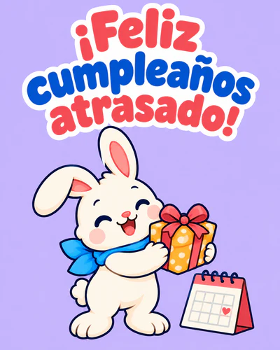 ¡Feliz cumpleaños atrasado!