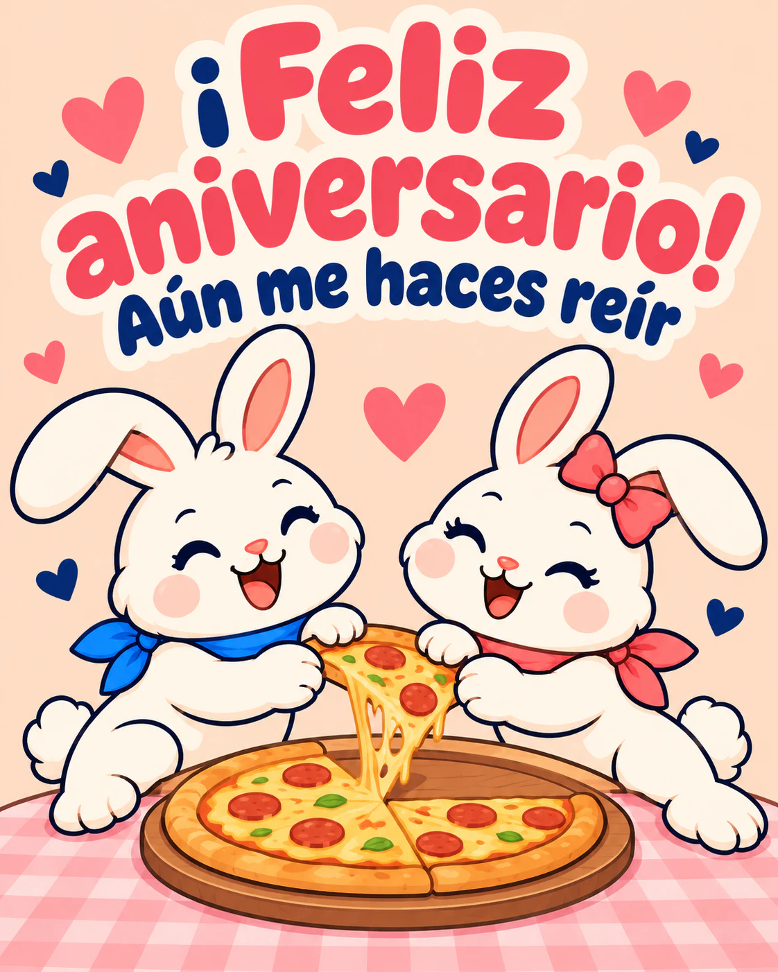 ¡Feliz aniversario! Aún me haces reír