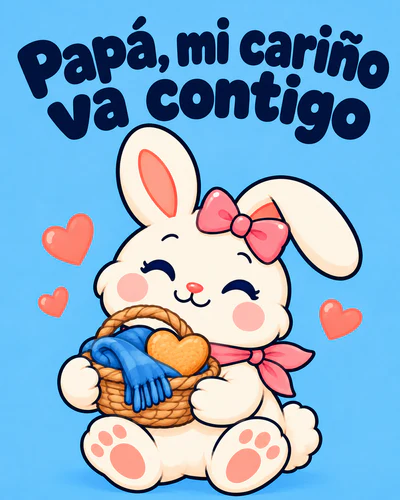 Papá, mi cariño va contigo