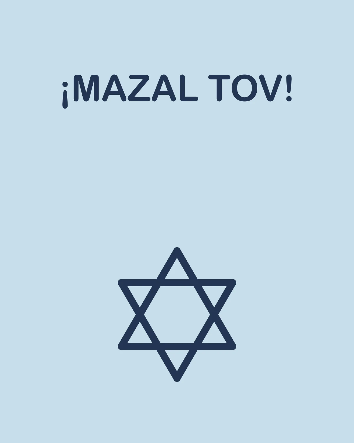 ¡MAZAL TOV!