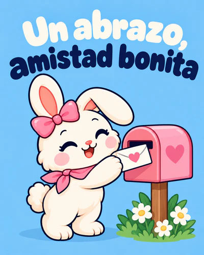 Un abrazo, amistad bonita