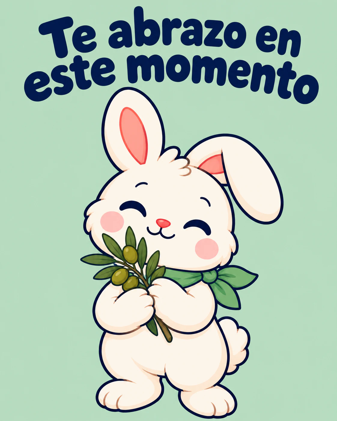 Te abrazo en este momento