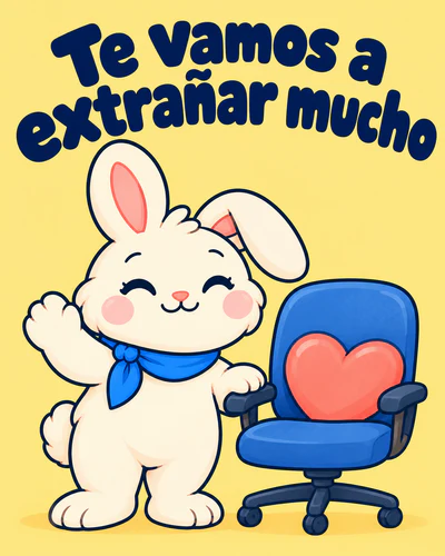 Te vamos a extrañar mucho