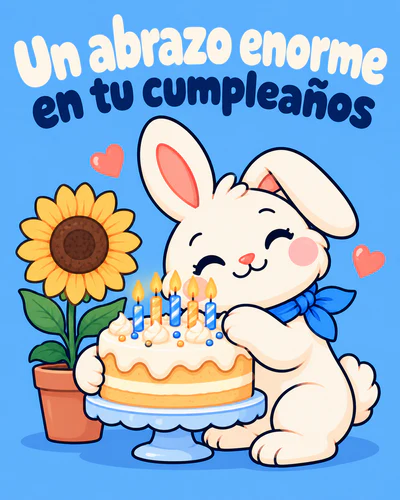Un abrazo enorme en tu cumpleaños