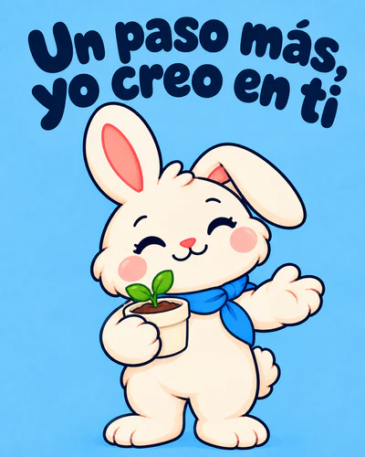 Un paso más, yo creo en ti