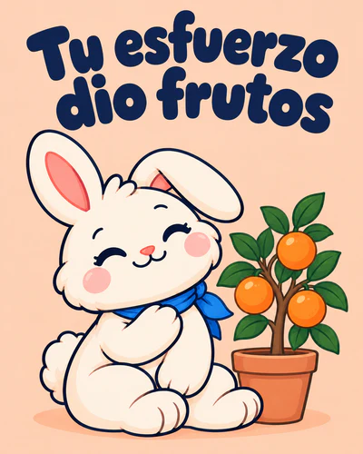 Tu esfuerzo dio frutos