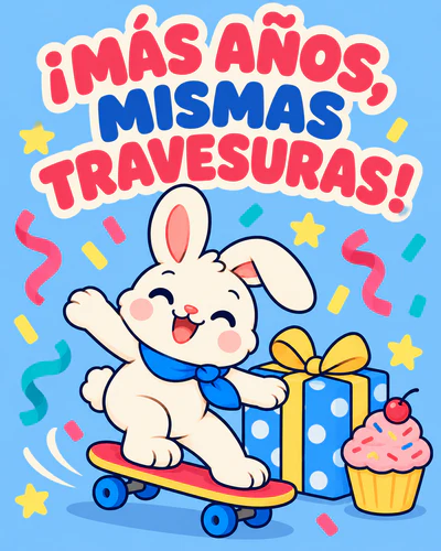¡MÁS AÑOS, MISMAS TRAVESURAS!