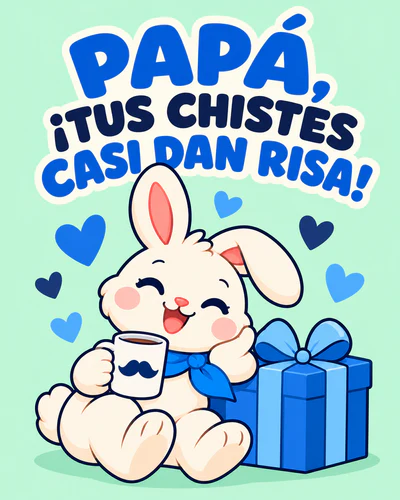 PAPÁ, ¡TUS CHISTES CASI DAN RISA!