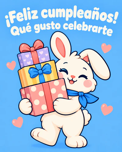 ¡Feliz cumpleaños! Qué gusto celebrarte