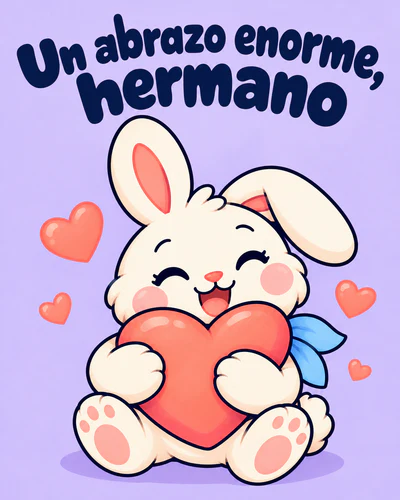 Un abrazo enorme, hermano
