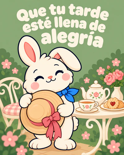 Que tu tarde esté llena de alegría