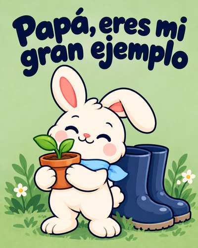 Papá, eres mi gran ejemplo