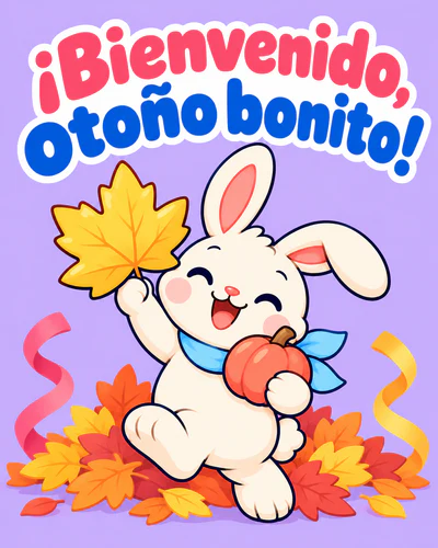 ¡Bienvenido, otoño bonito!