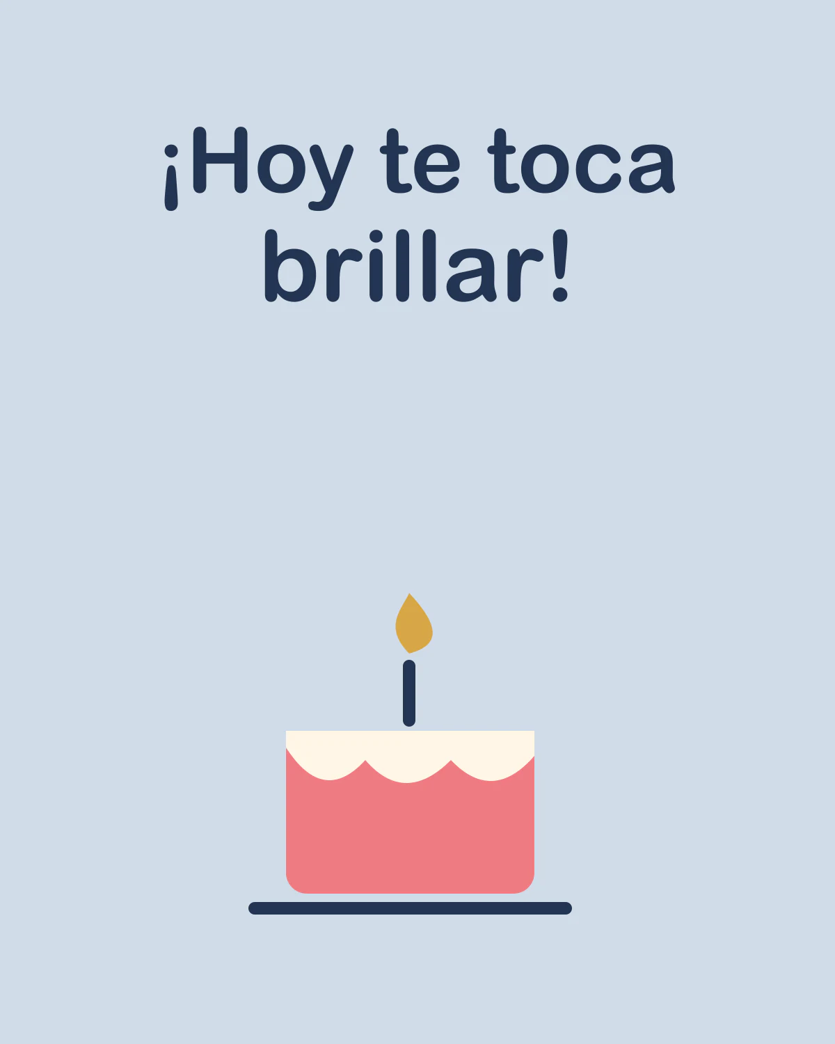 ¡Hoy te toca brillar!