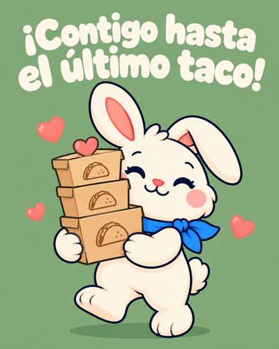 ¡Contigo hasta el último taco!