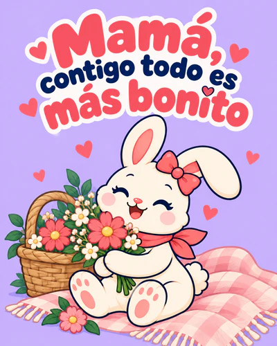 Mamá, contigo todo es más bonito