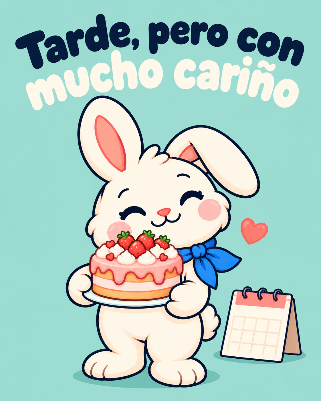 Tarde, pero con mucho cariño