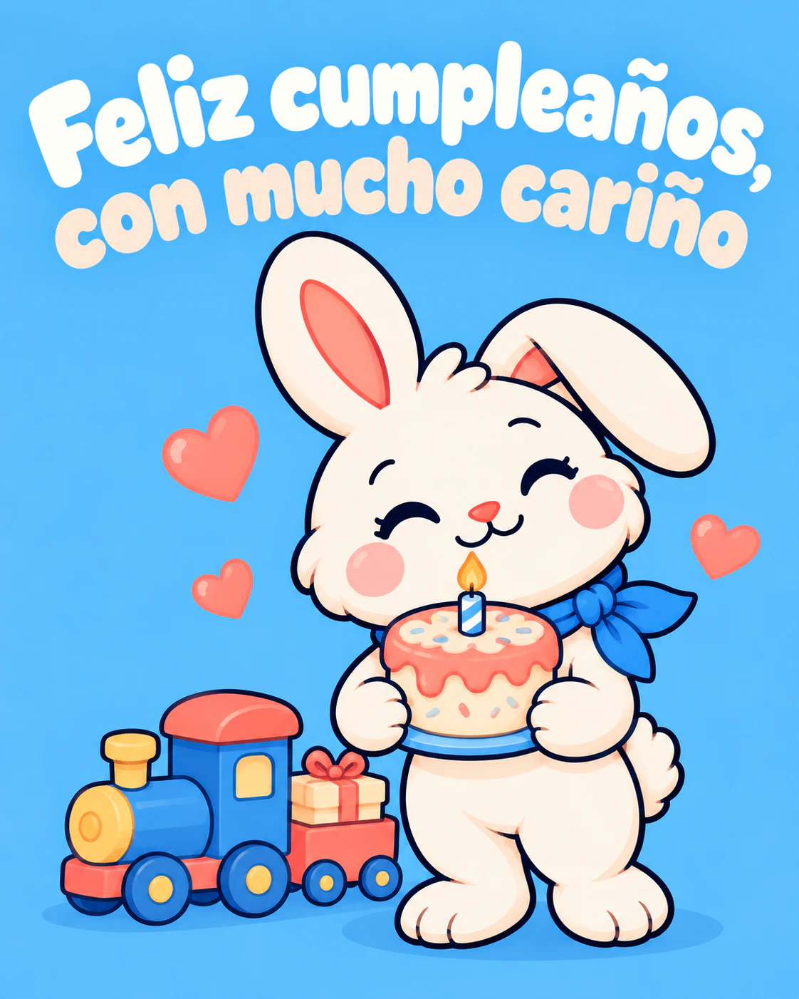 Feliz cumpleaños, con mucho cariño