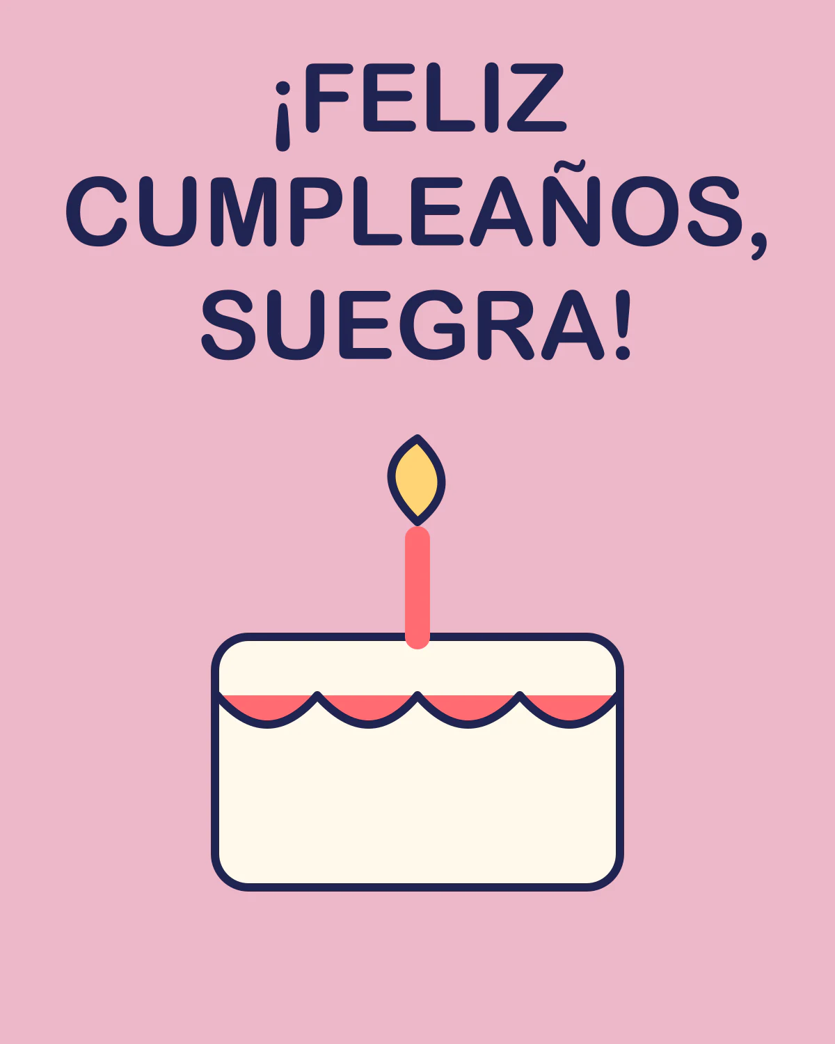 ¡Feliz cumpleaños, suegra!