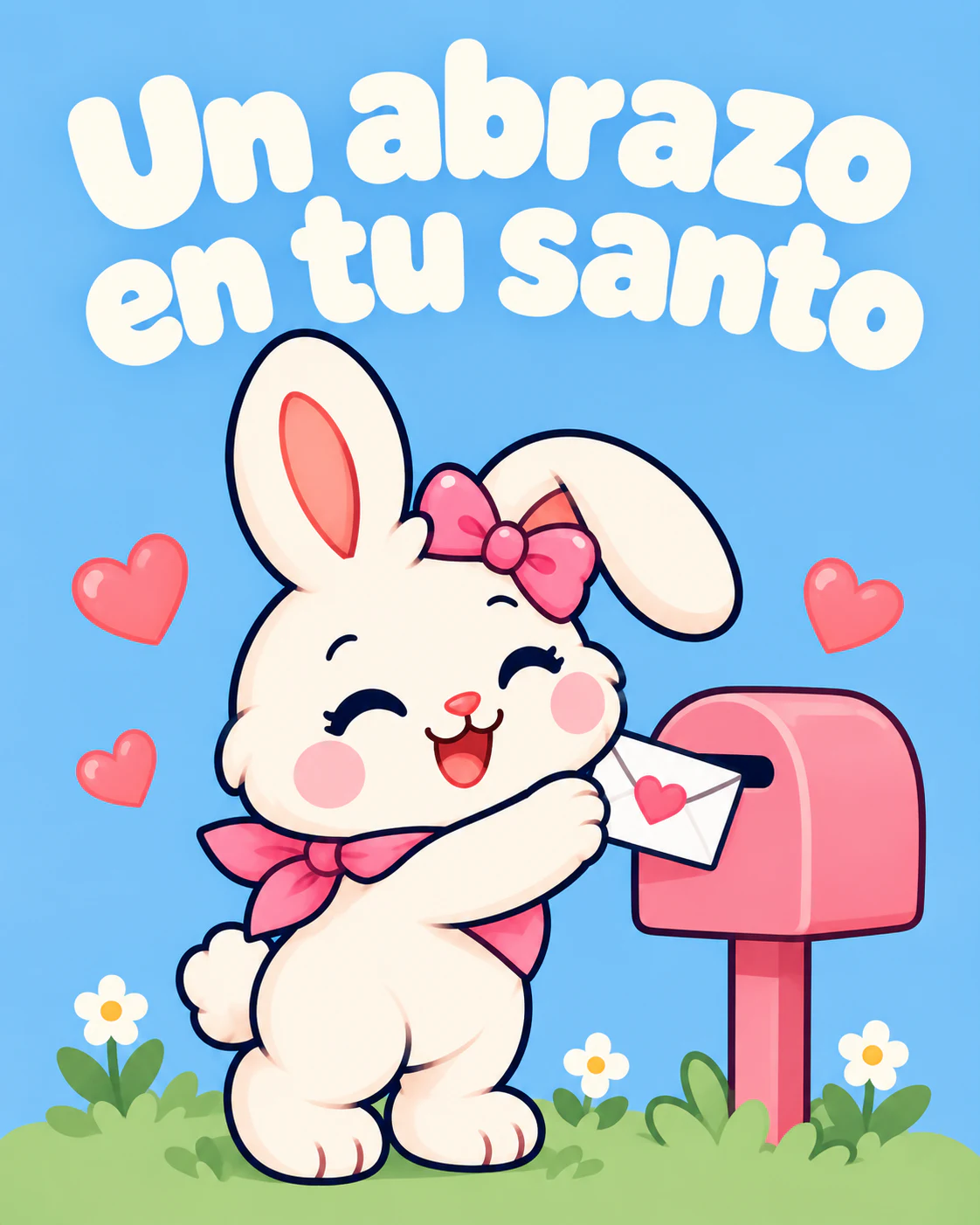 Un abrazo en tu santo
