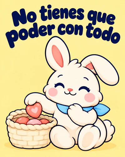 No tienes que poder con todo