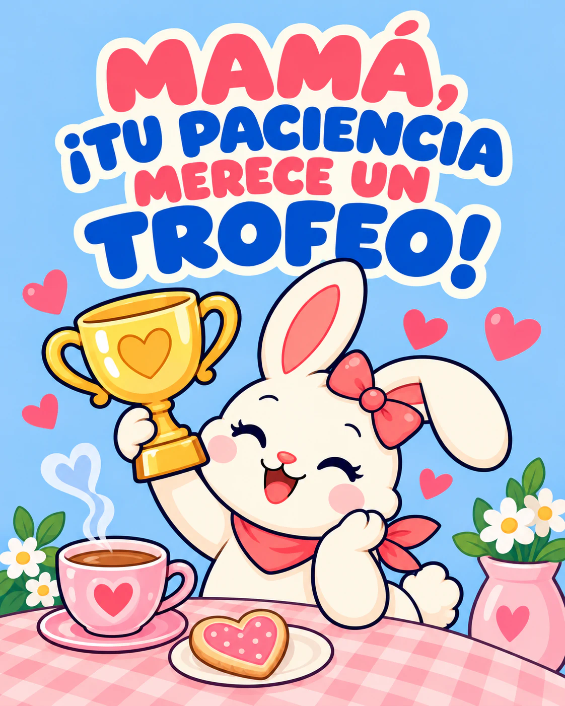 MAMÁ, ¡TU PACIENCIA MERECE UN TROFEO!