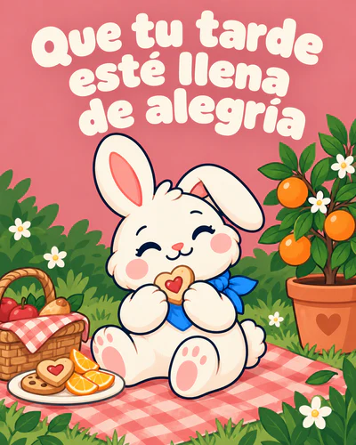 Que tu tarde esté llena de alegría