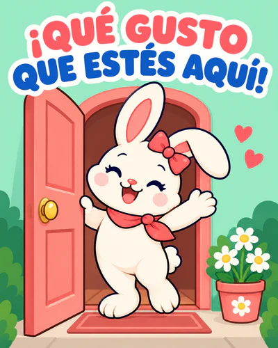 ¡QUÉ GUSTO QUE ESTÉS AQUÍ!